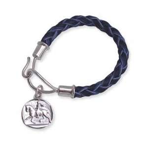  Equestrian Medallion Woven Leather Bracelet Everything 