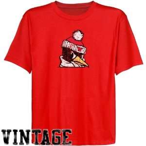 Youngstown State Penguins Youth Red Distressed Logo 