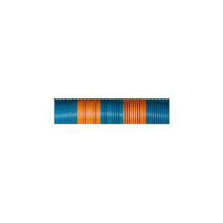  30ft Blue & Orange Metallic Hula Streamer 