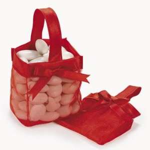 Mini Favor Baskets   Red   Party Favor & Goody Bags & Fabric Favor 