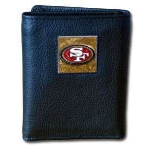 NFL Football San Francisco 49ers Genuine Leather Trifold Wallet