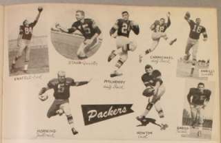 1958 Chicago Bears Green Bay Packers Program Starr VG  