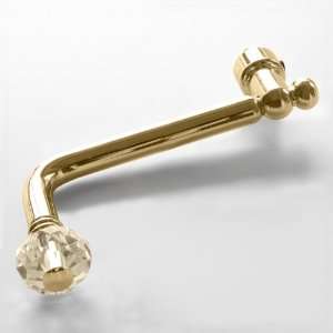   Crystal Pull Knob/Hanger, 2.55 inch by 3.54 inch, Gold Finish, 3292_L