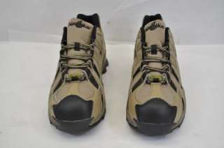   LITE SAFETY TOE ESD ATHLETIC (AOU) TAN BROWN BLACK LEATHER 11.5  