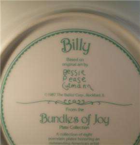 BESSIE PEASE GUTMANN PLATE   BILLY   BUNDLES OF JOY  