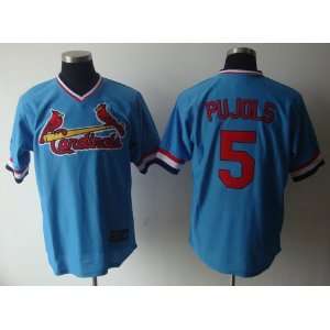  Albert Pujols Blue #5 Throwback St. Louis Cardinals 