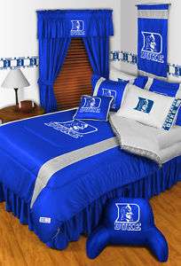 DUKE BLUE DEVILS COMFORTER, SHAM, BEDDING BED SET  