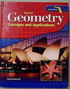 Glencoe Geometry Concept & App Textbook Homeschool Book  