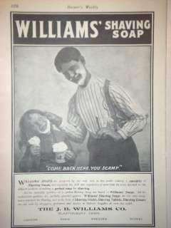   Williams Shaving Soap Barbershop Razor Mug Glastonbury 1901  