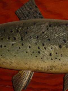 Older Carved Maine Folk Art Wood Fish L Irvine  