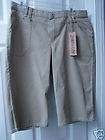 NWT Jeanstar Khaki Long Shorts 12 Stretch,