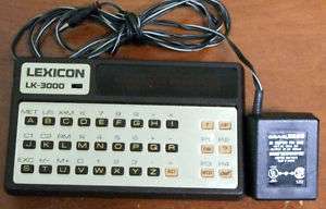 LEXICON PORTABLE COMPUTER LK 3000 CALCULATOR  