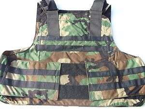 XLARGE CAMOUFLAGE MOLLE OVERT TACTICAL CARRIER VEST XL  