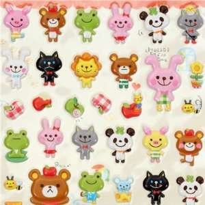  cute animals sponge sticker Q Lia from Japan Toys & Games