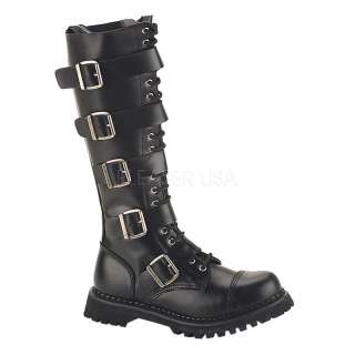 DEMONIA Pleaser Riot 20 Mens Combat Boot Shoe Gothic Sz 885487011356 