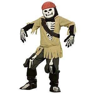   the Caribbean Boney Captain Jack Sparrow Skeleton Adult Mens M  