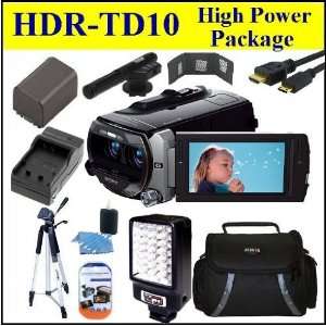 Sony HDR TD10 High Definition 3D Handycam Camcorder High Power Package 