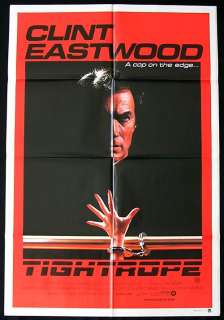 TIGHTROPE 84 Clint Eastwood ORIGINAL one sheet poster  