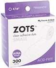 Zots SMALL Clear Adhesive 300 Dots 3782