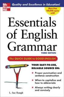   Painless Grammar by Rebecca Elliott Ph.D., Barrons 