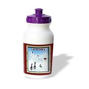   the North Pole, Merry Christmas, 3d   Water Bottles