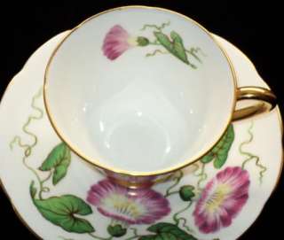 Tuscan HP PINK MORNING GLORY GOLD Simply Tea cup and saucer  