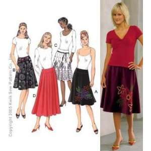  Kwik Sew Yoked Skirts Pattern By The Each Arts, Crafts 