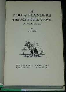 Ouida A DOG OF FLANDERS & OTHER STORIES 1930s G&D Ed.  