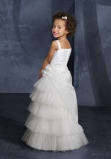 CHARMING FLOWER GIRL DRESS PAGEANT CUSTOM MADE SIZE NEW  