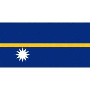  Nauru Flag Sheet of 21 Photo Gloss Stickers