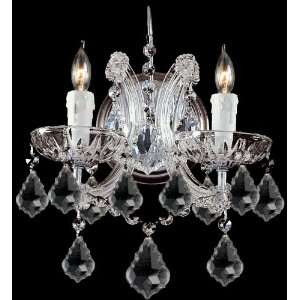Crystorama 4472 CH CL MWP, Maria Theresa Crystal Wall Sconce Lighting 