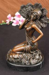 Original~Aldo Vitaleh~Ziegfeld Follies Dancer Bronze Sculpture Marble 