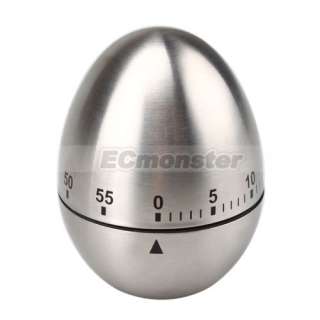   included 1 x practical stainless steel egg shape timer 60 minute