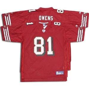   Owens Youth Jersey Reebok Red Replica #81 San Francisco 49ers Jersey