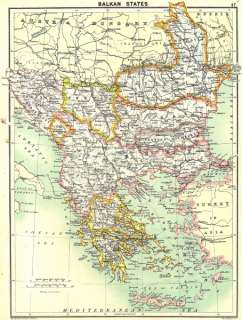 MAPS Balkan States, 1900  