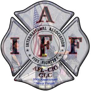 IAFF In Memory of 9 11 10th Anniversary Decal + BONUS  