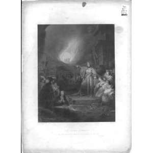  The Fiery Furnace Antique Print Religion 1851 86