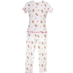   Infant Toddler Girls PJs White Bear Pajamas Set Girl 12M 4T n/a Baby