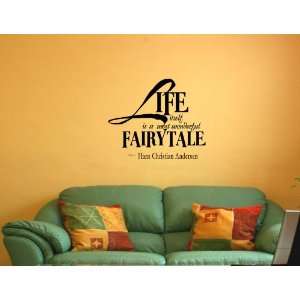   WONDERFUL FAIRYTALE Vinyl wall lettering stickers quotes and sayings