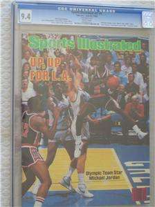 Michael Jordan Sports Illustrated 7/23/84 CGC 9.4 Newsstand Edition