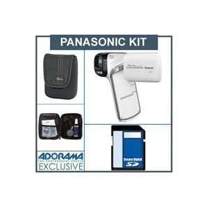  Panasonic HX DC1 14MP HD Dual Camcorder White   Bundle 