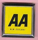 New Zealand AA square Badge Heavy metal back Different  
