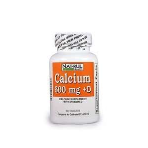  Special Pack of 5 Natural Nutrition CALCIUM 600+D 60 