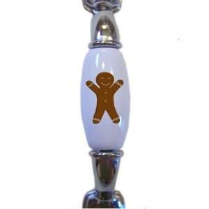 Gingerbread Man CHROME CABINET Pull Handle