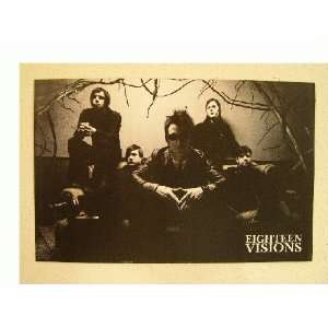  Eighteen Visions Poster 2 Sided 18 Band Shot Everything 