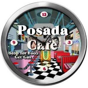  POSADA 14 Inch Cafe Metal Clock Quartz Movement Kitchen 