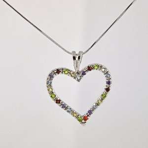 Color of Love Silver Necklace Jewelry