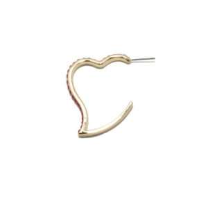  Heart with Back Hook Earring Jewelry