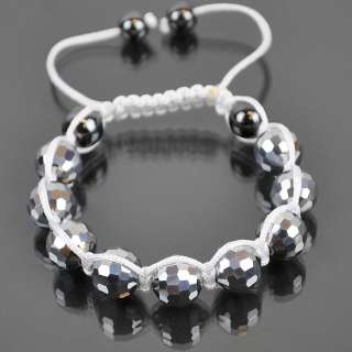 Crystal Macramé Shamballa Style Pull Bracelet HIP HOP Friendship 21 