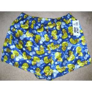  Briefly Stated Rubber Duck Polyester / Silk Mens Boxers 